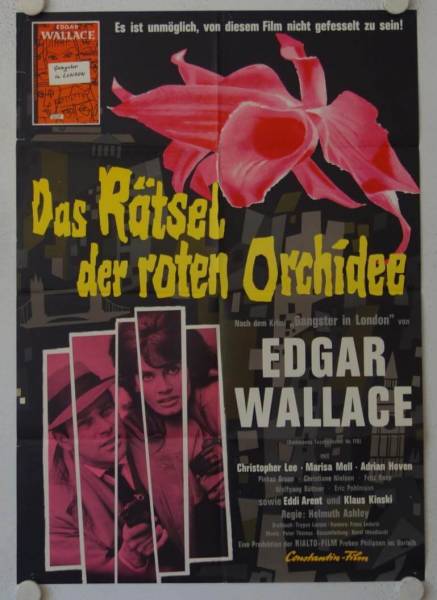 Secret Of The Red Orchid Original Release German Movie Poster